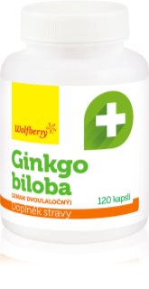 Wolfberry Ginkgo biloba kapsle pro podporu krevního oběhu a kognitivních funkcí 120 cps