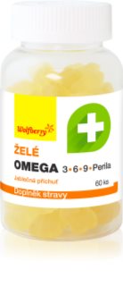 Wolfberry Omega 3, 6, 9 + Perila želé želé bonbóny pro normální činnost srdce a mozku příchuť Apple 60 ks