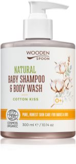 WoodenSpoon Natural shampoo e doccia gel per bambini 2 in 1 300 ml