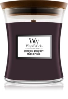 Woodwick Spiced Blackberry doftljus trä wick