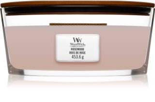 Woodwick Rosewood vela perfumada com pavio de madeira (hearthwick) 453.6 g