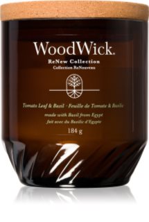 Woodwick Tomato Leaf & Basil kvapioji žvakė