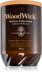 Woodwick Incense & Myrrh scented candle