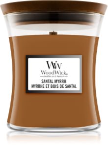 Woodwick Santal Myrrh scented candle