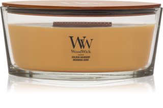 Woodwick Opulent Wood Golden Bourbon doftljus trä wick (hearthwick)