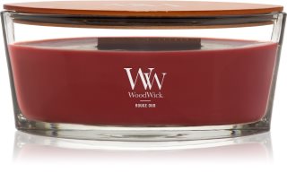 Woodwick Opulent Wood Rouge Oud vonná sviečka s dreveným knotom