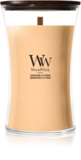 Woodwick Tangerine & Citron Duftkerze mit Holzdocht