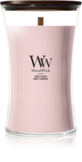 Woodwick Rose Blush Duftkerze mit Holzdocht