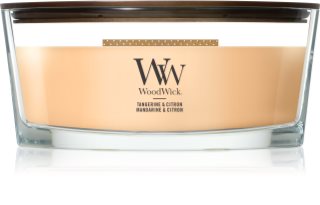 Woodwick Tangerine & Citron bougie parfumée avec mèche en bois 453.6 g