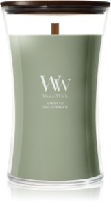 Woodwick Verdant Fig scented candle with wooden wick