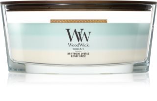 Woodwick Trilogy Driftwood Shores illatgyertya fa kanóccal 453.6 g