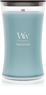 Woodwick Cedarwood & Ocean Moss Duftkerze mit Holzdocht
