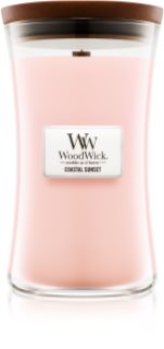 Woodwick Coastal Sunset bougie parfumée avec mèche en bois