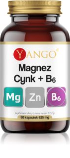Yango Magnez + Cynk + B6 wsparcie prawidłowych funkcji organizmu 90 caps.