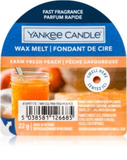 Yankee Candle Farm Fresh Peach illatos viasz aromalámpába 22 g