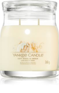 Yankee Candle Soft Wool & Amber candela profumata 368 g