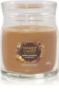 Yankee Candle Golden Pumpkin vela perfumada Signature
