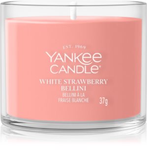 Yankee Candle White Strawberry Bellini votivna sveča 37 g