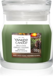 Yankee Candle Balsam & Cedar Fireside bougie parfumée Signature 110 g