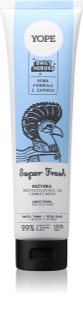 Yope Daily Heroes Fresh Conditioner Fresh Grass dúsító kondicionáló zsíros hajra 170 ml