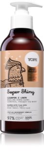 Yope Daily Heroes Super Shiny shampoing pour redonner de la brillance aux cheveux bouclés et frisés 170 ml