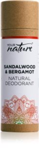 Your Nature Natural Deodorant deodorante solido Sandalwood & Bergamot 70 g