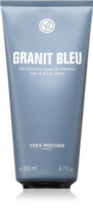 Yves Rocher Granit Bleu gel de duche para corpo e cabelo 200 ml
