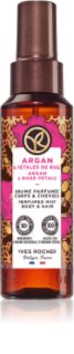 Yves Rocher Bain de Nature parfémovaný sprej na tělo a vlasy pro ženy Argan & Rose Petals 100 ml