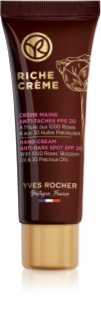 Yves Rocher Riche Créme krém na ruce proti pigmentovým skvrnám SPF 20 50 ml