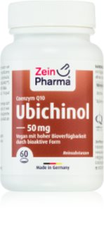 ZeinPharma Coenzym Q10 Ubichinol 50 mg Kapseln zur Unterstützung des Energiestoffwechsels 60 Kapseln