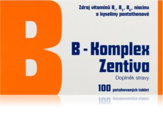 Zentiva B-Komplex tablety pro normální činnost nervové soustavy a krásnou pleť 100 tbl