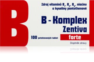 Zentiva B-Komplex Forte tablety pro normální činnost nervové soustavy a krásnou pleť 100 tbl