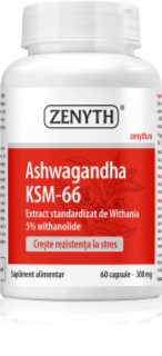 Zenyth Ashwagandha KSM-66 capsule pentru susținerea echilibrului emoțional 30 caps.