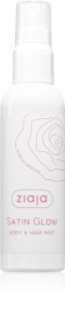 Ziaja Satin Glow Body & Hair Mist Izsmidzināms līdzeklis ķermenim un matiem 90 ml
