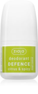 Ziaja Deodorant Defence дезодорант рол он аромати Citrus & Spicy 60 мл.