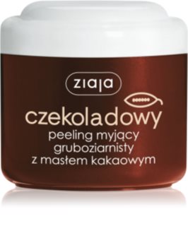 Ziaja Masło Kakaowe czekoladowy peeling myjący gruboziarnisty z masłem kakaowym 200 ml