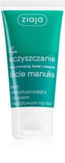Ziaja Liście Manuka krem mikrozłuszczający z kwasem migdałowym na noc 50 ml