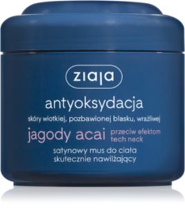 Ziaja Jagody Acai satynowy mus do ciała skutecznie nawilżający 200 ml
