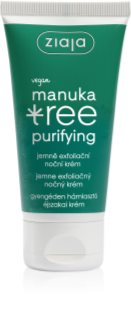 Ziaja Manuka Tree Purifying eksfolijacijska krema za noć za mješovitu i masnu kožu 50 ml