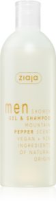 Ziaja Men sprchový gél na telo a vlasy pre mužov Mountain Pepper 400 ml