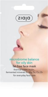 Ziaja Microbiome Balance mască pentru față pentru reglarea cantitatii de sebum. 7 ml