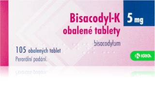 Krka Bisacodyl-K 5mg TBL OBD 105 obalené tablety při zácpě 105 ks