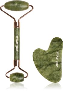 Zoë Ayla Jade Facial Roller And Gua Sha Tool gift set for the face 1 pc