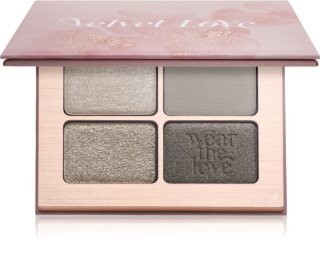 ZOEVA Velvet Love Eyeshadow Quad szemhéjfesték paletta árnyalat Smoky Sultry Eyes 4x1,5 g