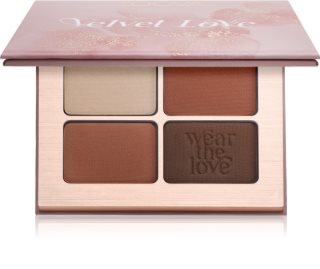 ZOEVA Velvet Love Eyeshadow Quad paleta cieni do powiek odcień Easy Nude Eyes 4x1,5 g