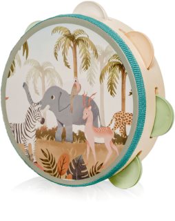 Zopa Wooden Tambourine Montessori zenélő játék fából készült 1 db
