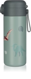 Zopa Thermo Bottle with Silicone Holder and Drinking Spout garrafa térmica com palhinha Dino 350 ml
