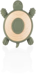 Zopa Silicone Wooden Teether Turtle jucărie pentru dentiție