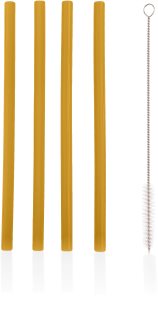 Zopa Silicone Straw sugerør af silikone + Hairbrush