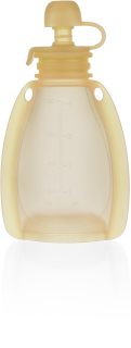 Zopa Silicone Refillable Baby Food Pouch săculeț pentru mâncare 0 m+ Transparent Yellow 120 ml
